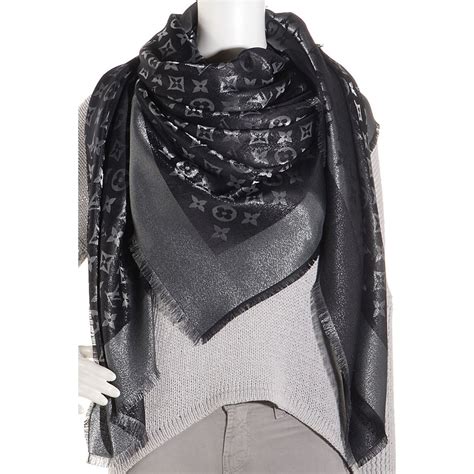 foulard louis vuitton noir|Louis Vuitton shawls.